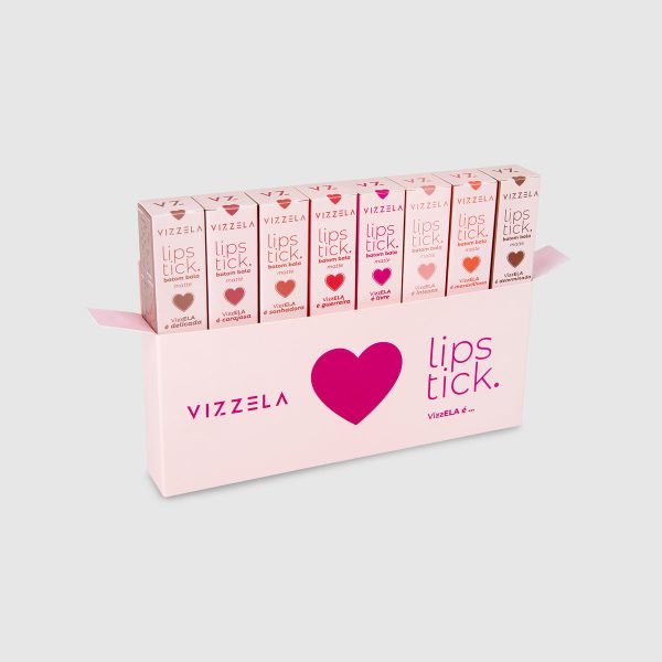 Kit De Batom Matte Lipstick Ela É - Vizzela